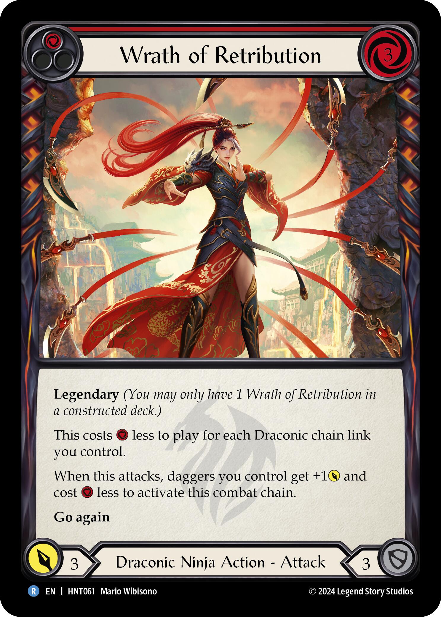 Wrath of Retribution (Red) [HNT061] (The Hunted)  Rainbow Foil | Webway Games