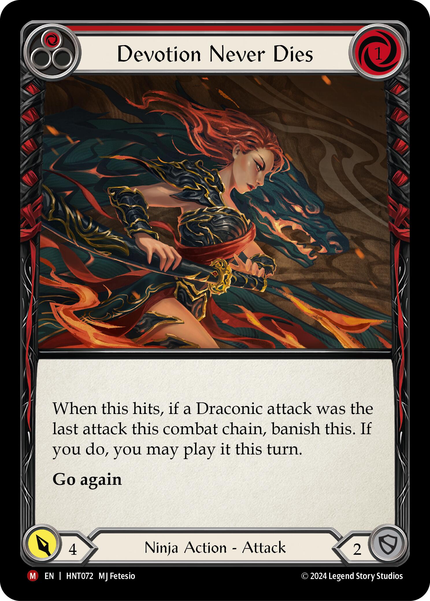 Devotion Never Dies [HNT072] (The Hunted)  Rainbow Foil | Webway Games