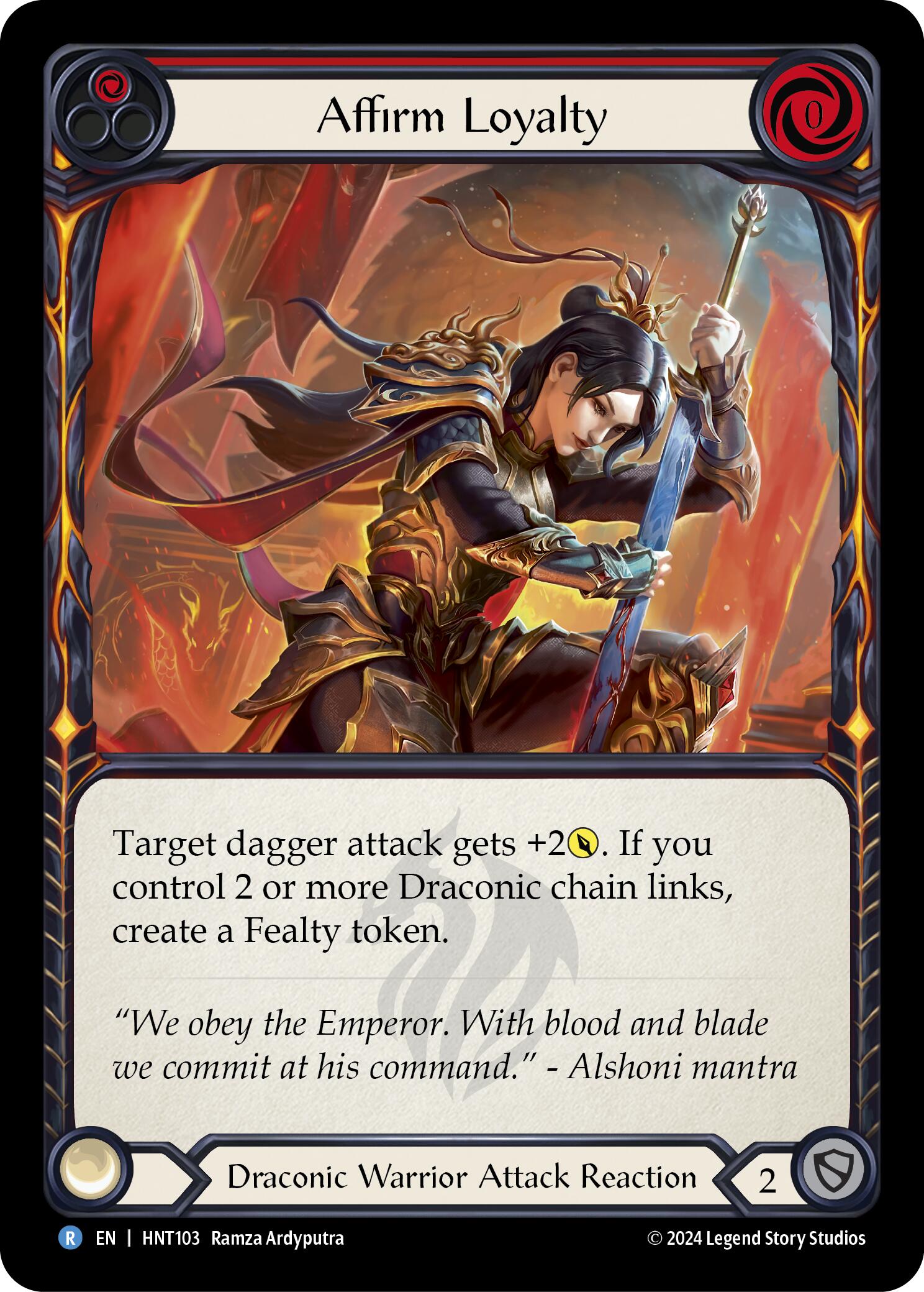 Affirm Loyalty (Red) [HNT103] (The Hunted) | Webway Games