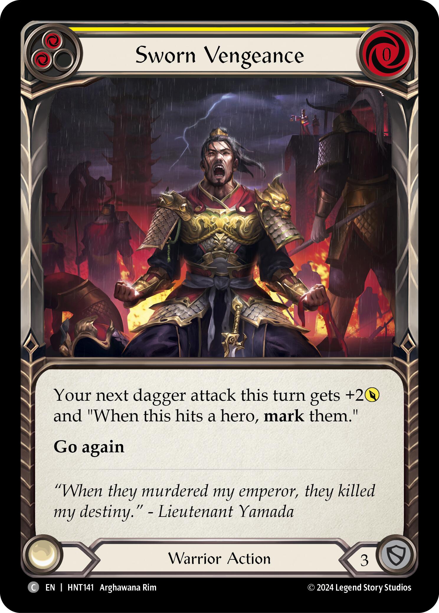 Sworn Vengeance (Yellow) [HNT141] (The Hunted) | Webway Games
