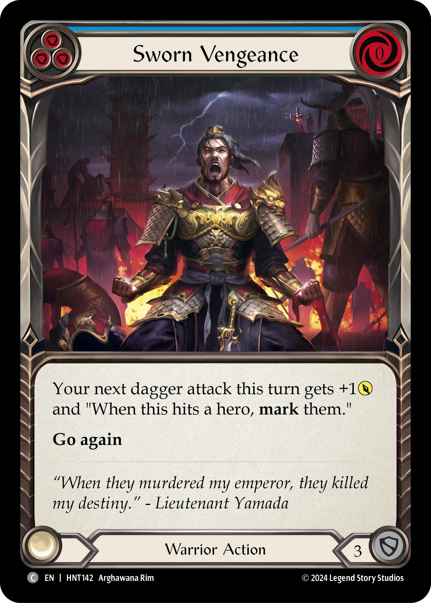 Sworn Vengeance (Blue) [HNT142] (The Hunted) | Webway Games