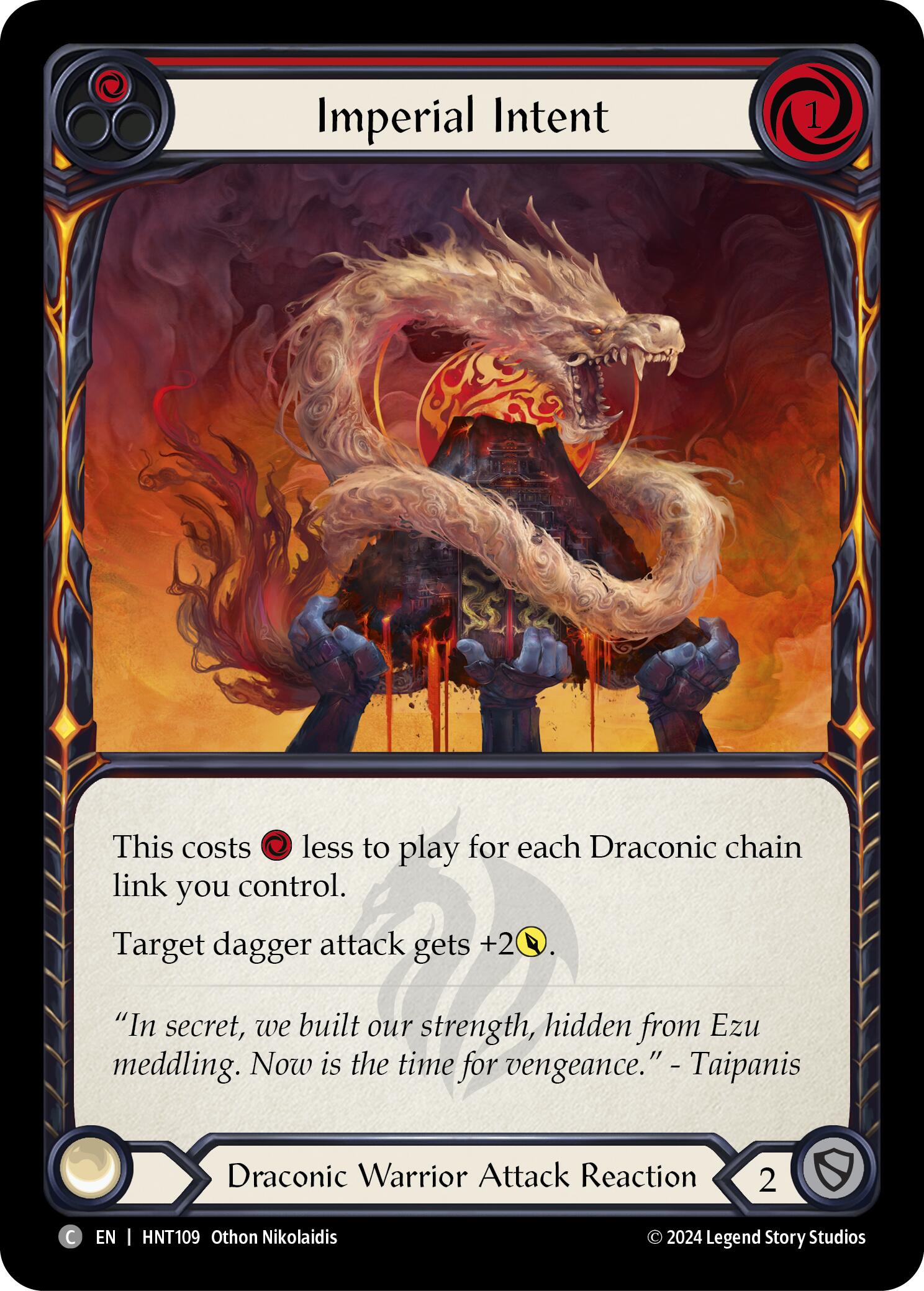 Imperial Intent (Red) [HNT109] (The Hunted)  Rainbow Foil | Webway Games
