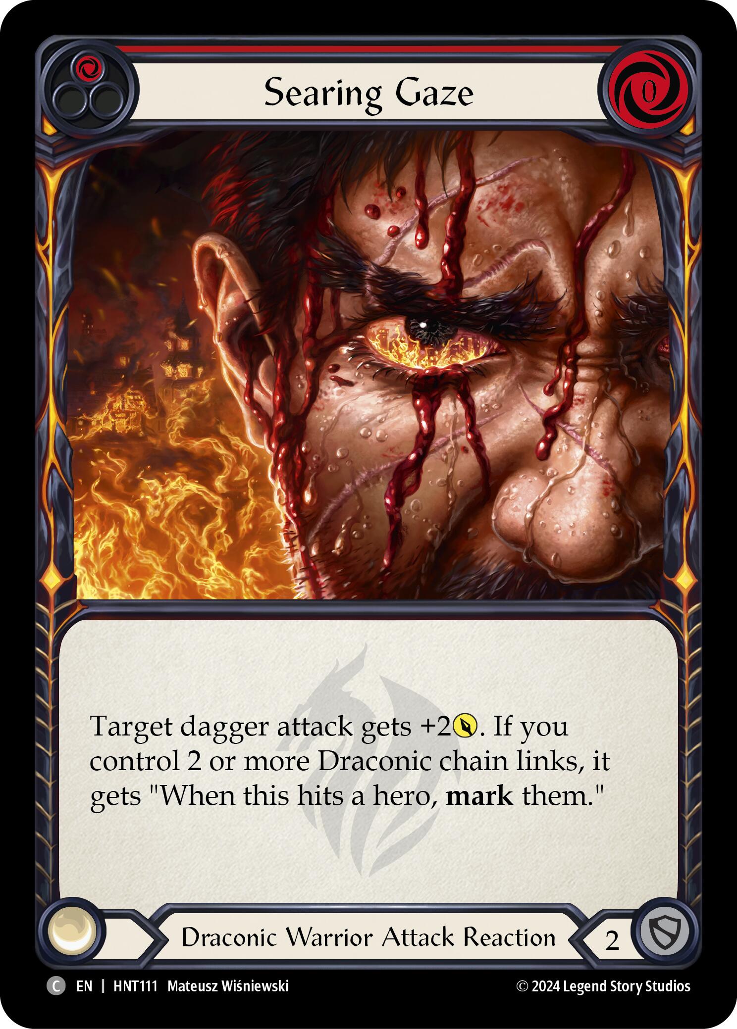 Searing Gaze (Red) [HNT111] (The Hunted) | Webway Games