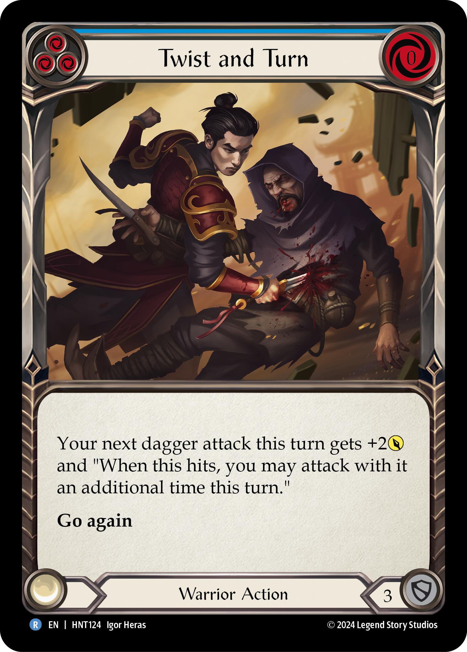 Twist and Turn (Blue) [HNT124] (The Hunted)  Rainbow Foil | Webway Games