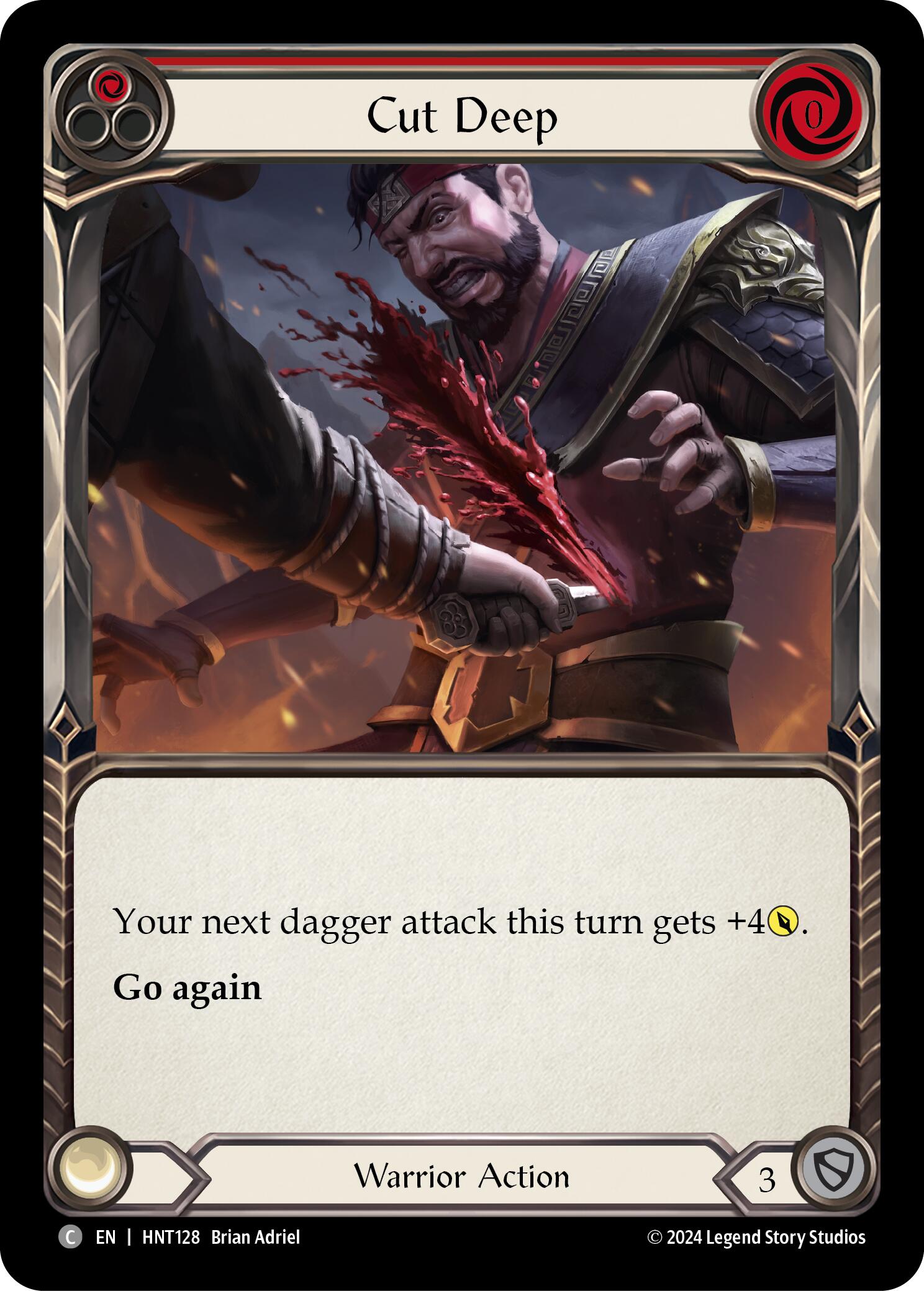 Cut Deep (Red) [HNT128] (The Hunted)  Rainbow Foil | Webway Games
