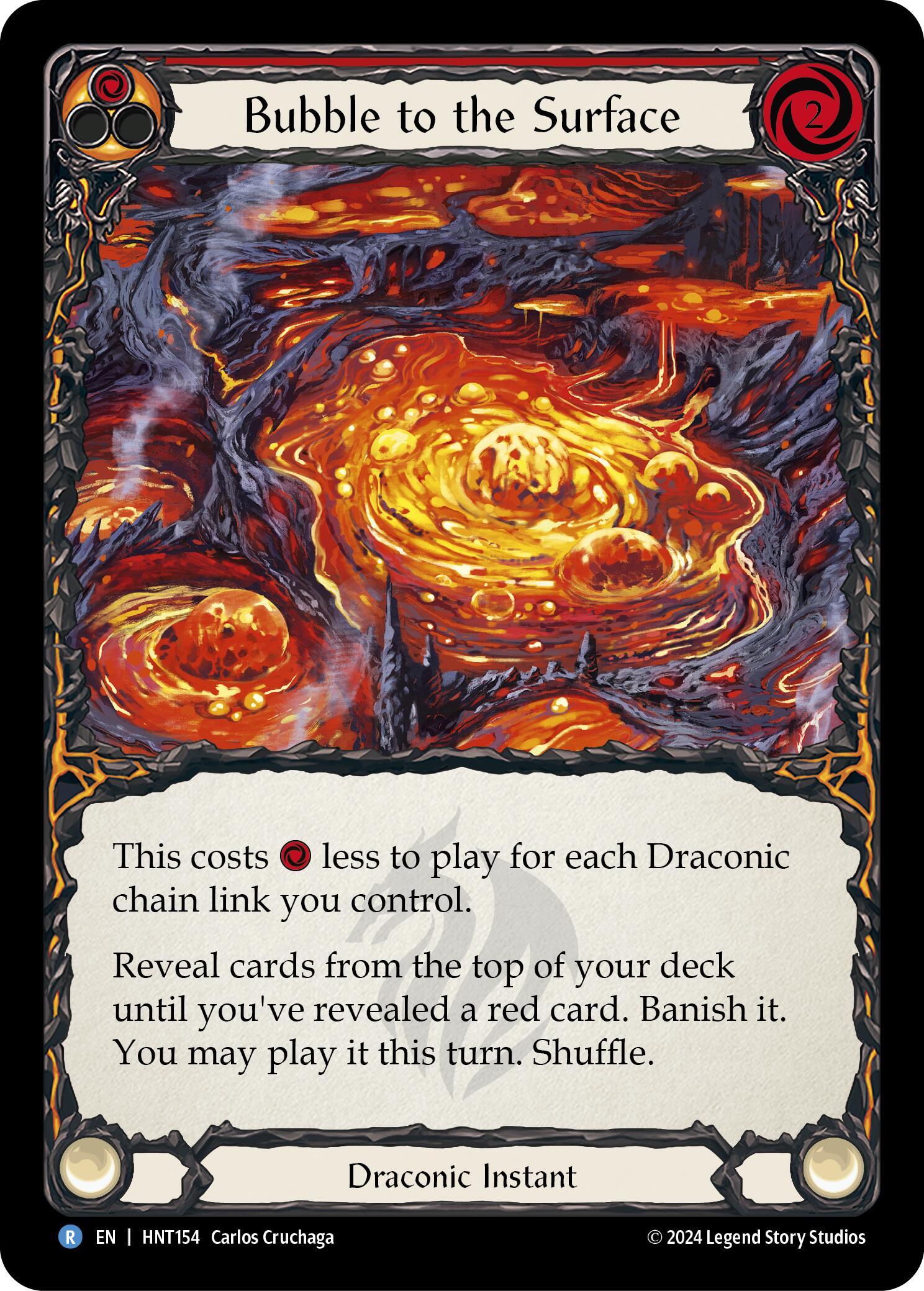 Bubble to the Surface (Red) [HNT154] (The Hunted)  Rainbow Foil | Webway Games