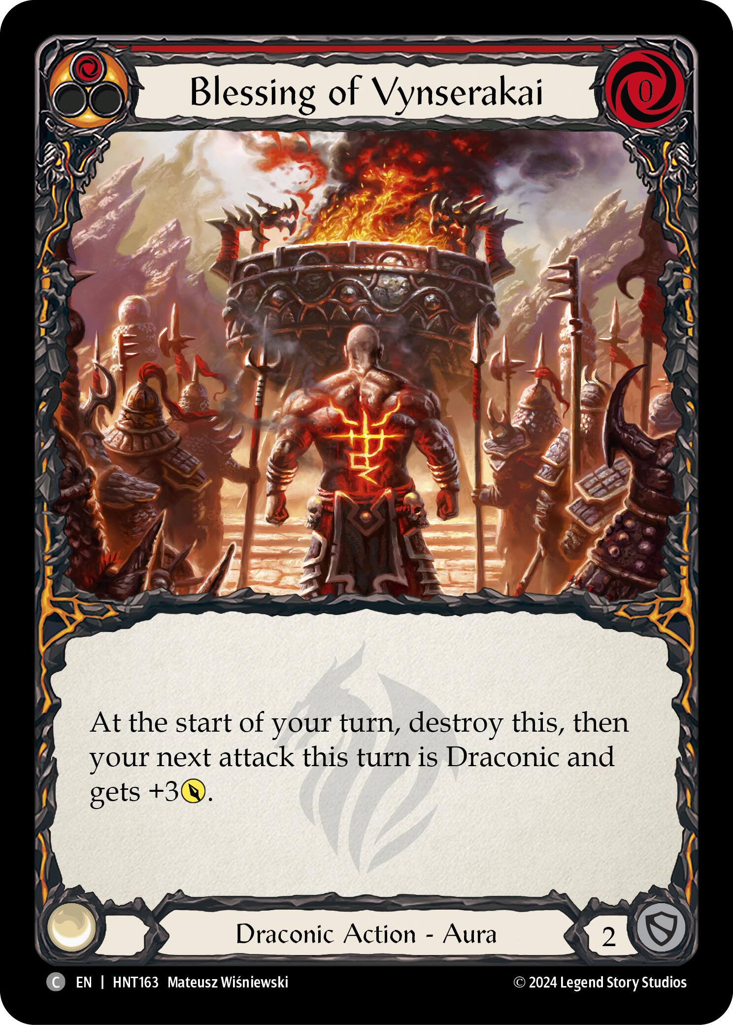 Blessing of Vynserakai (Red) [HNT163] (The Hunted) | Webway Games