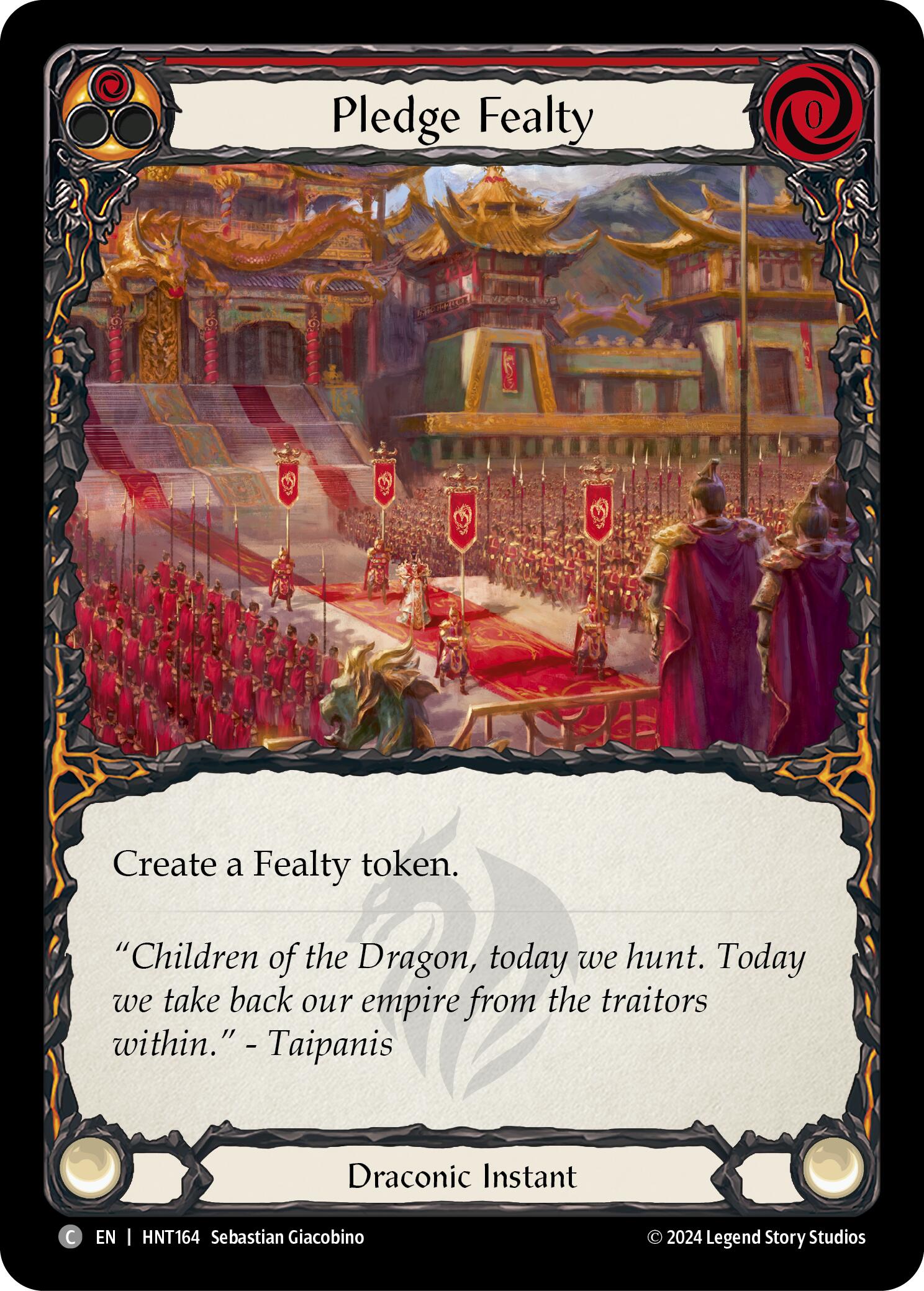 Pledge Fealty (Red) [HNT164] (The Hunted) | Webway Games