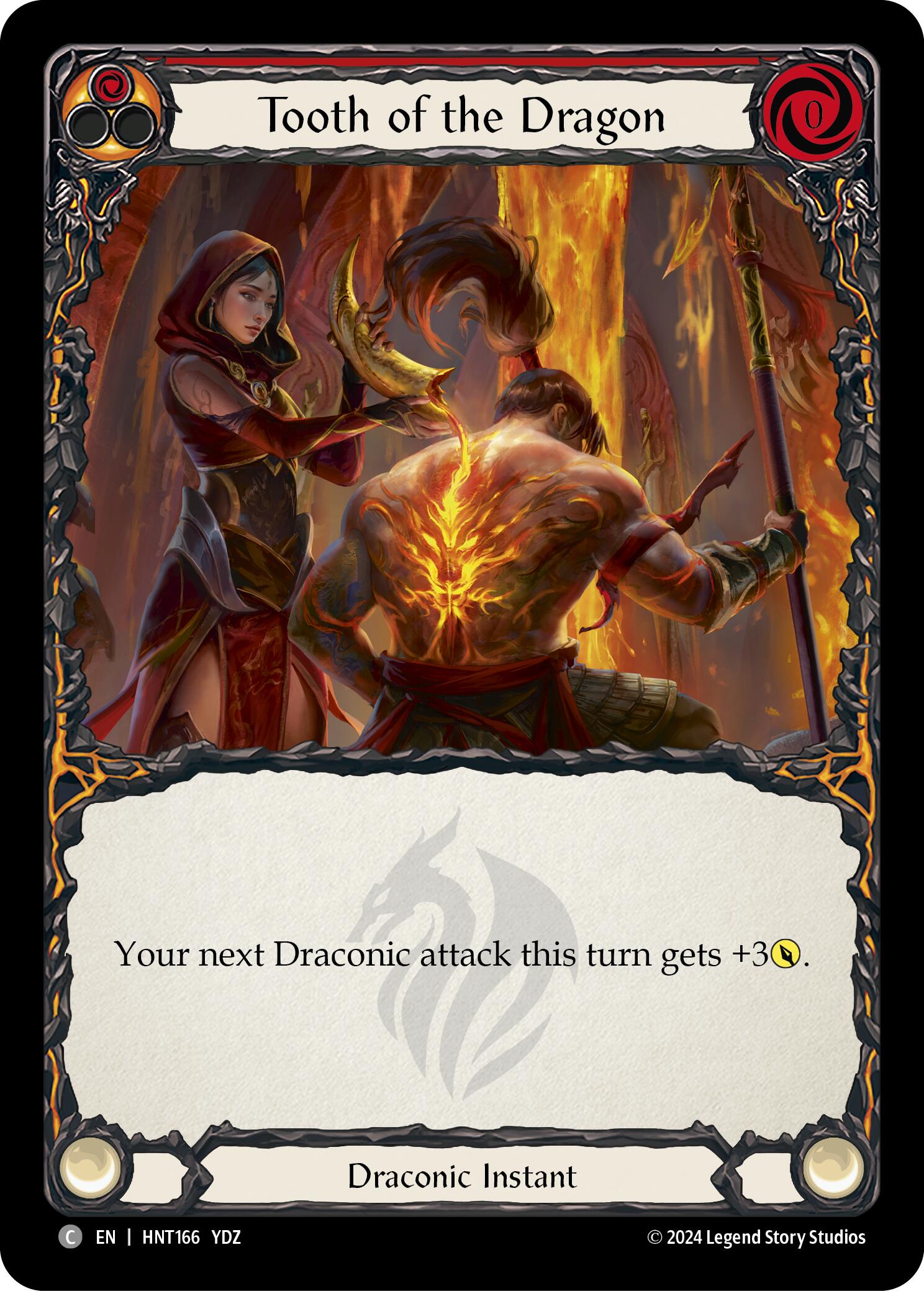 Tooth of the Dragon (Red) [HNT166] (The Hunted)  Rainbow Foil | Webway Games