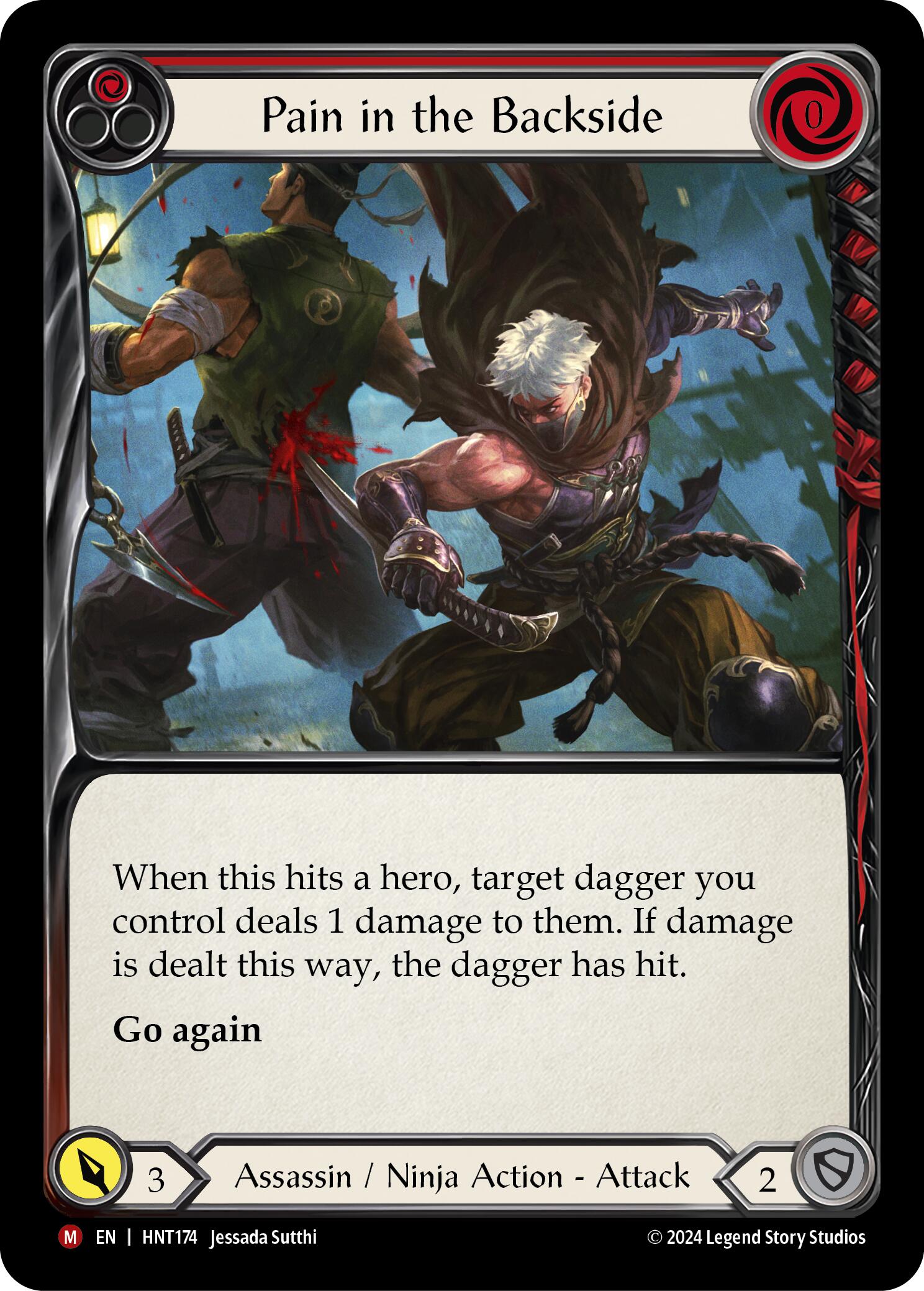 Pain in the Backside [HNT174] (The Hunted)  Rainbow Foil | Webway Games