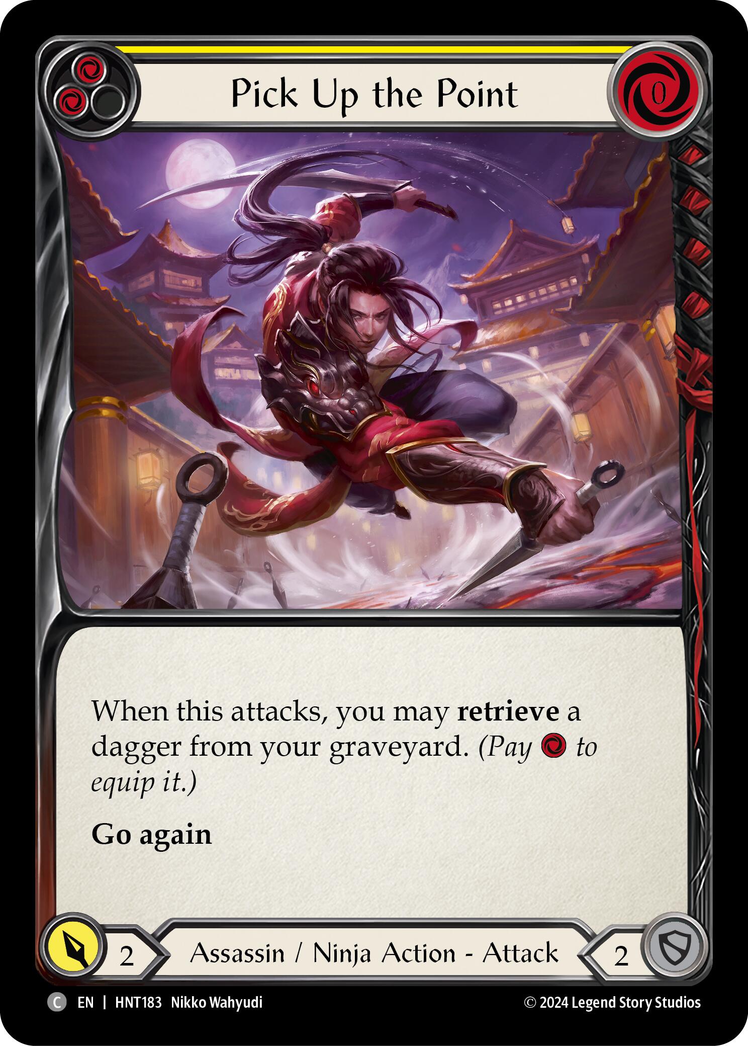 Pick Up the Point (Yellow) [HNT183] (The Hunted)  Rainbow Foil | Webway Games