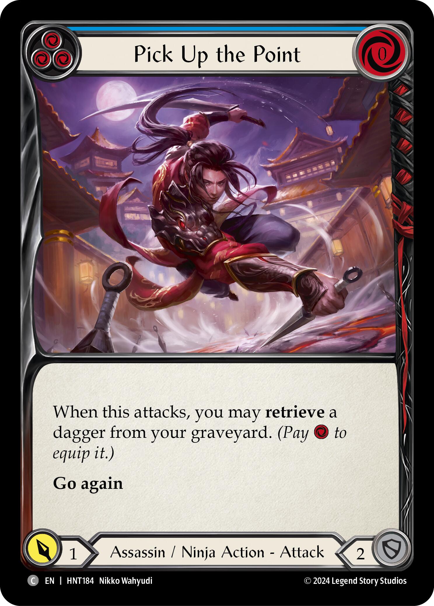 Pick Up the Point (Blue) [HNT184] (The Hunted)  Rainbow Foil | Webway Games