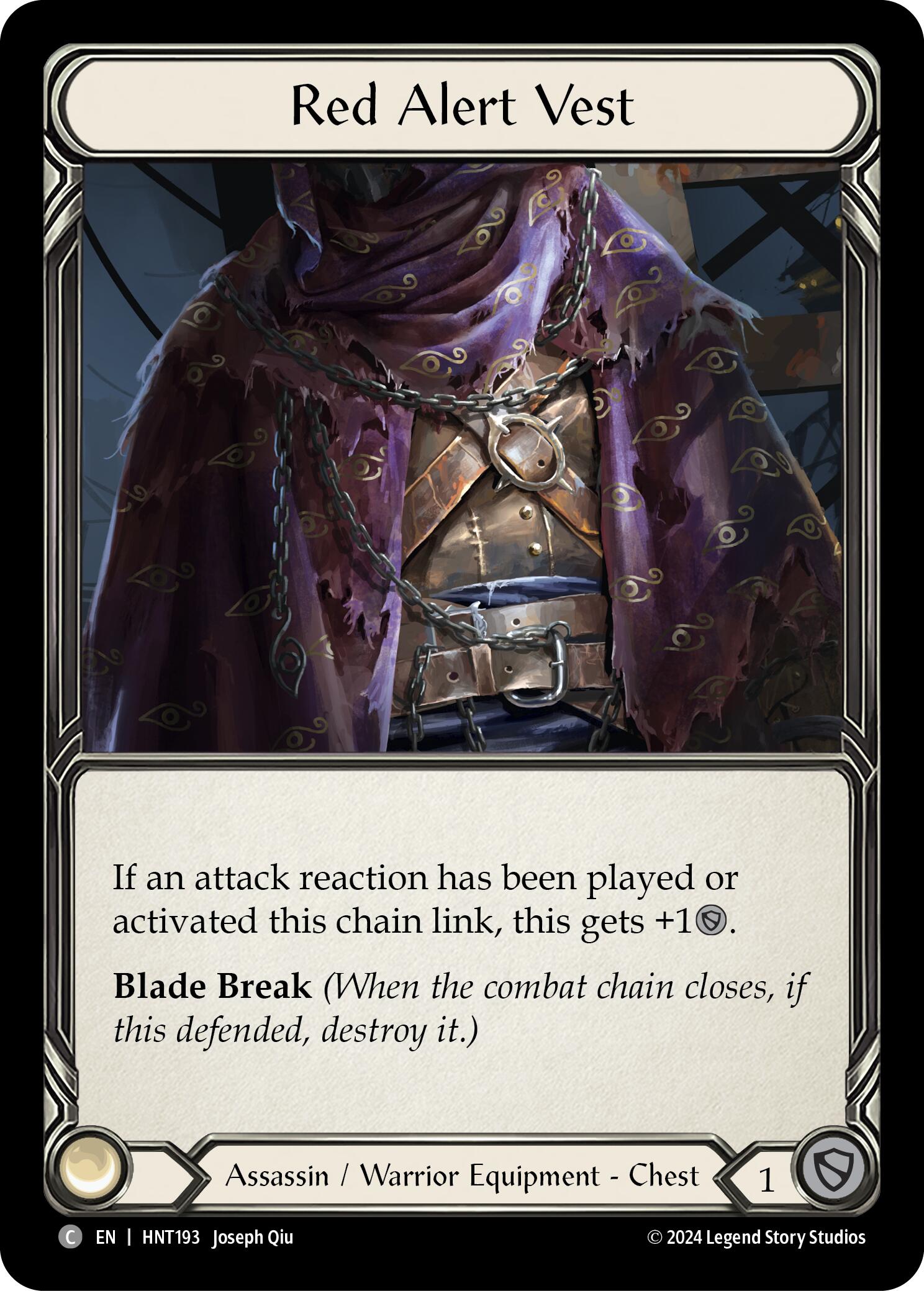 Red Alert Vest [HNT193] (The Hunted)  Cold Foil | Webway Games