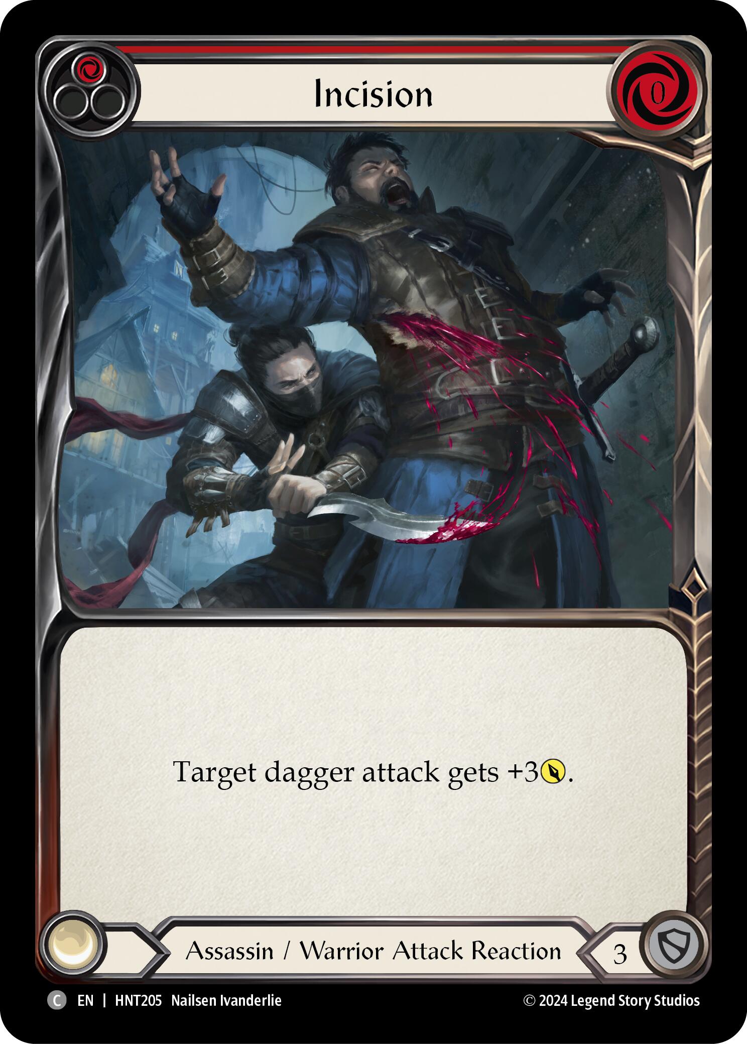 Incision (Red) [HNT205] (The Hunted)  Rainbow Foil | Webway Games