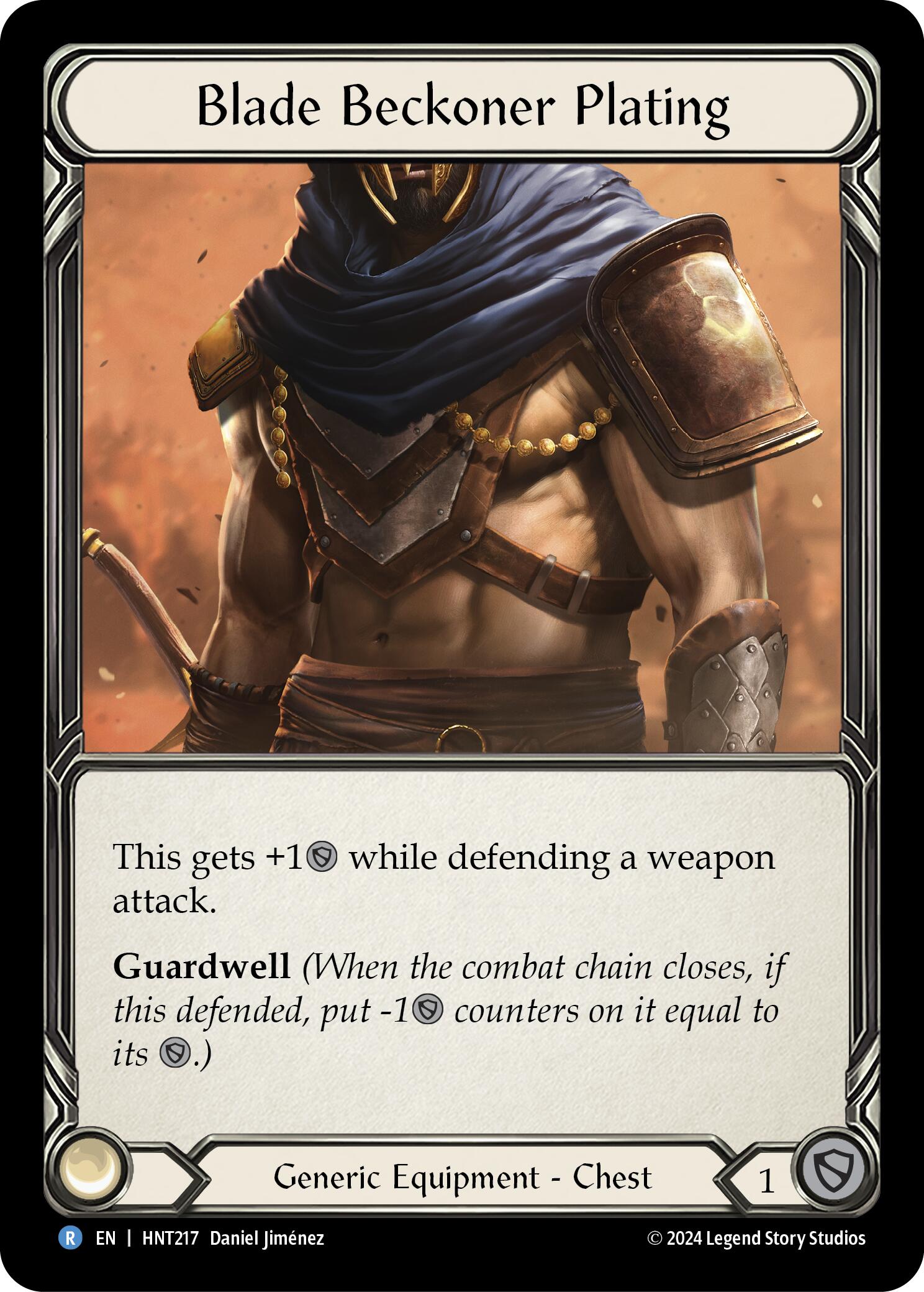 Blade Beckoner Plating [HNT217] (The Hunted)  Cold Foil | Webway Games