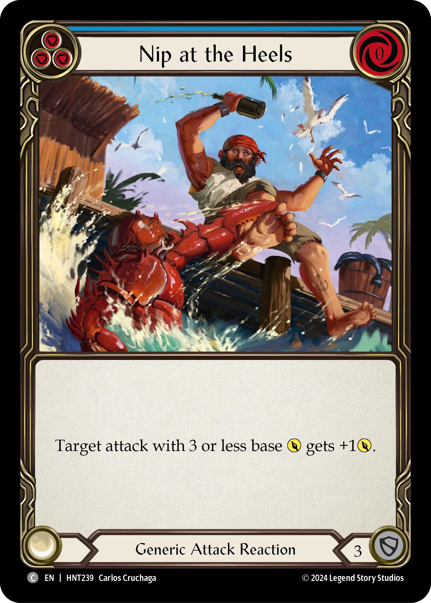 Nip at the Heels (Blue) [HNT239] (The Hunted)  Rainbow Foil | Webway Games
