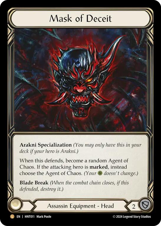 Mask of Deceit [HNT011] (The Hunted)  Rainbow Foil | Webway Games