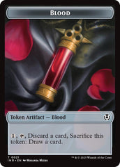 Blood // Vampire (0007) Double-Sided Token [Innistrad Remastered Tokens] | Webway Games