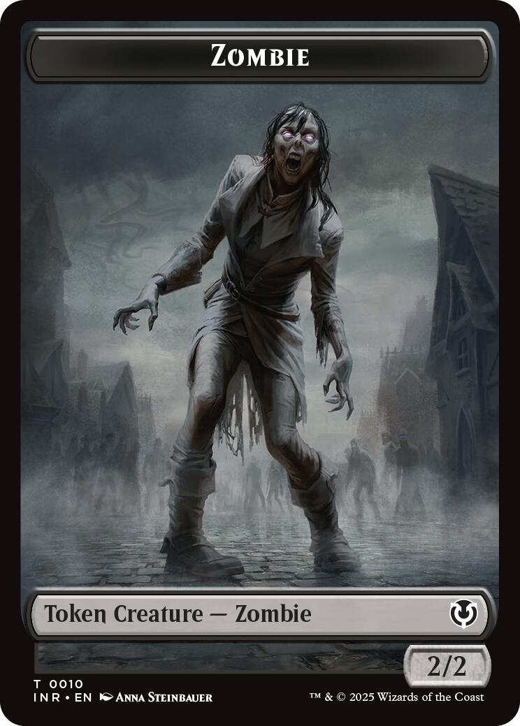 Zombie (0010) // Blood Double-Sided Token [Innistrad Remastered Tokens] | Webway Games
