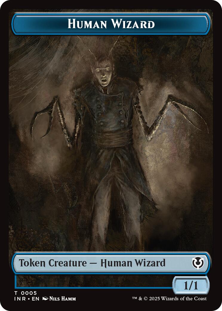 Human Wizard // Emblem - Jace, Unraveler of Secrets Double-Sided Token [Innistrad Remastered Tokens] | Webway Games