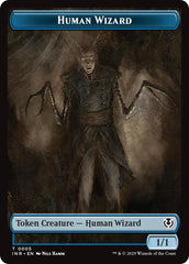 Human Wizard // Emblem - Jace, Unraveler of Secrets Double-Sided Token [Innistrad Remastered Tokens] | Webway Games