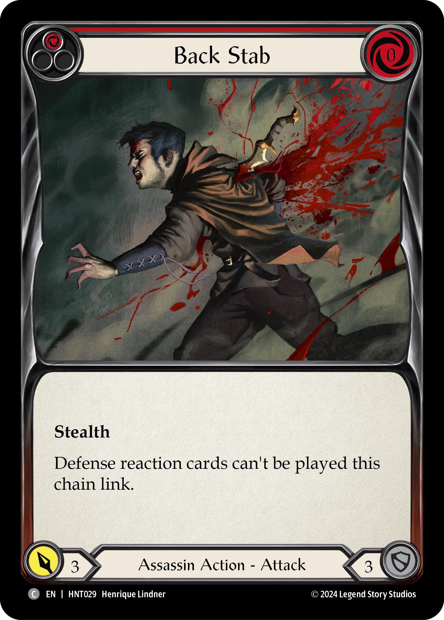 Back Stab (Red) [HNT029] (The Hunted) | Webway Games