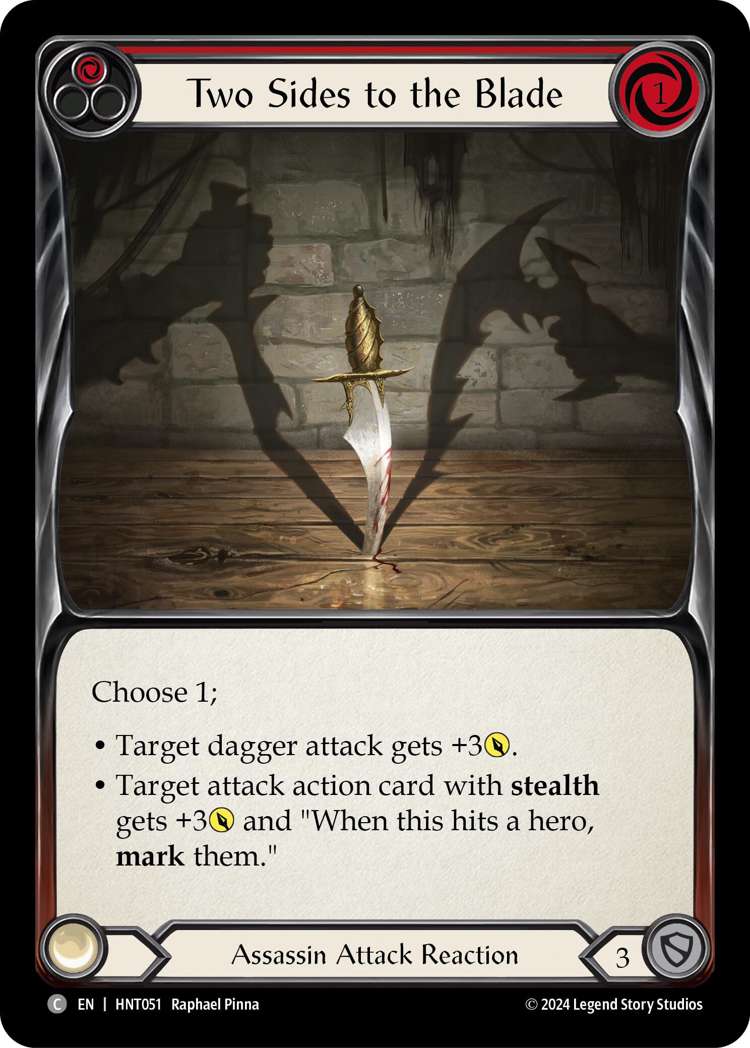 Two Sides to the Blade [HNT051] (The Hunted)  Rainbow Foil | Webway Games