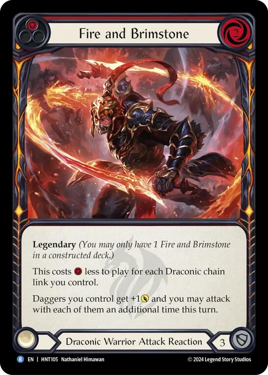 Fire and Brimstone [HNT105] (The Hunted)  Rainbow Foil | Webway Games