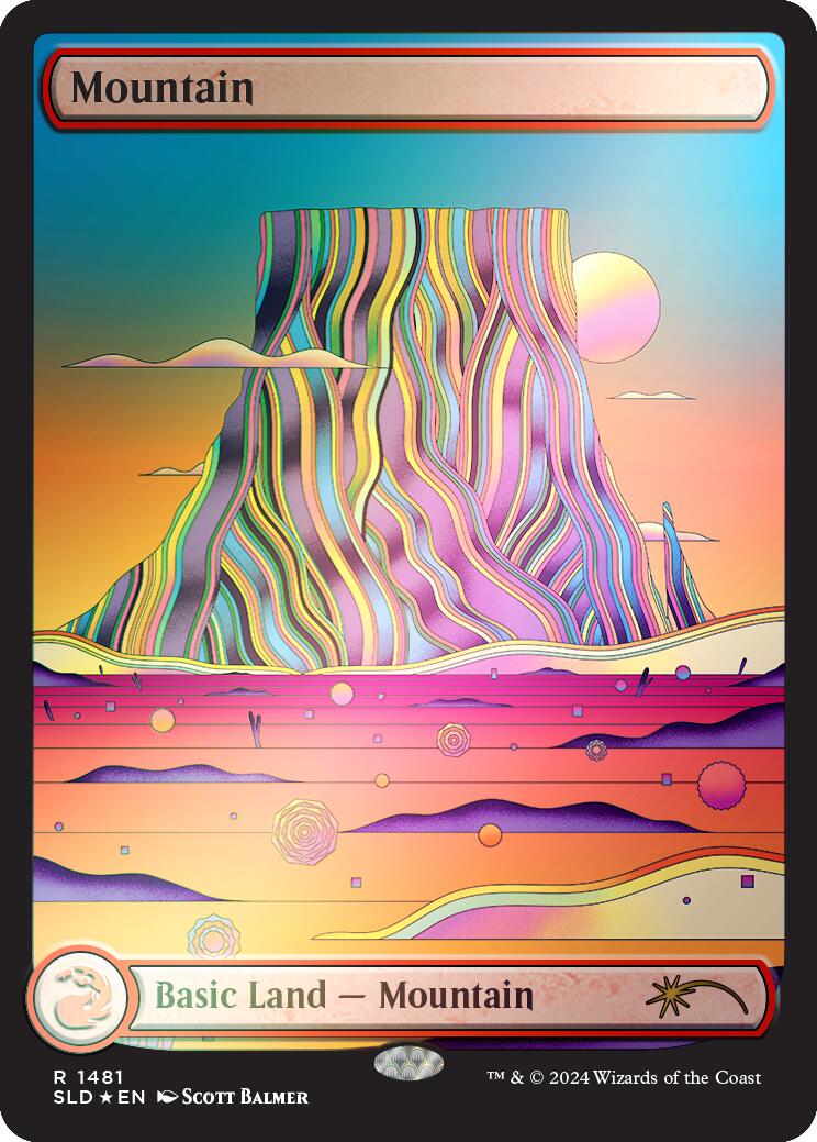 Mountain (1481) (Rainbow Foil) [Secret Lair Drop Series] | Webway Games