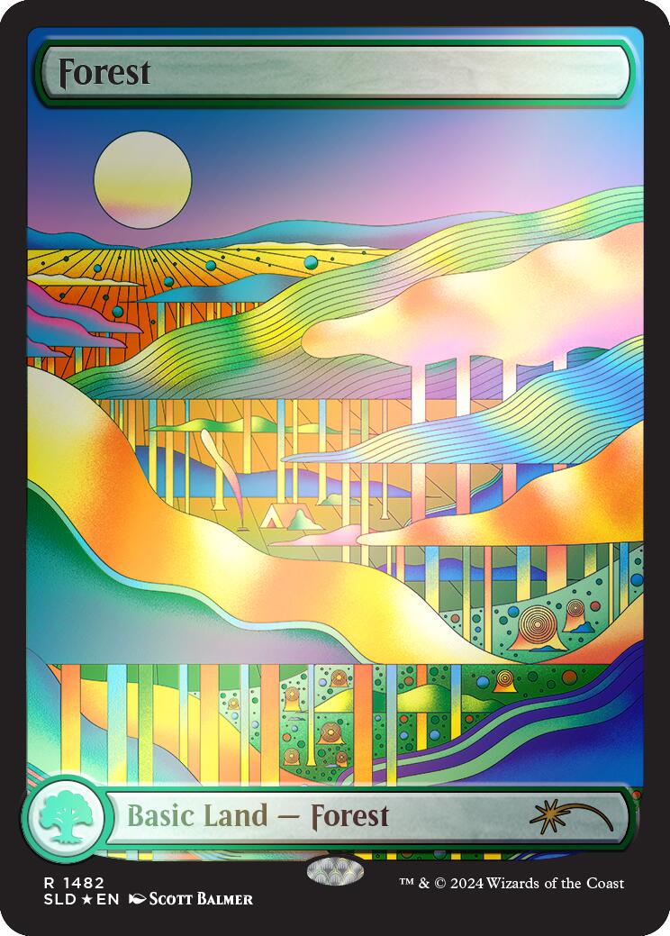 Forest (1482) (Rainbow Foil) [Secret Lair Drop Series] | Webway Games