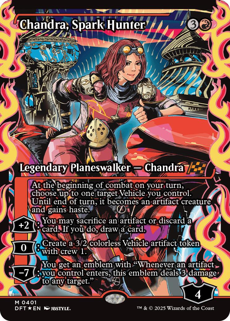 Chandra, Spark Hunter (Showcase) (Japanese) [Aetherdrift] | Webway Games