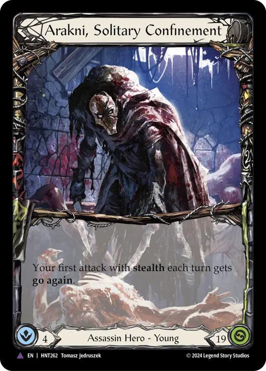 Arakni, Solitary Confinement (Marvel) [HNT262] (The Hunted)  Cold Foil | Webway Games