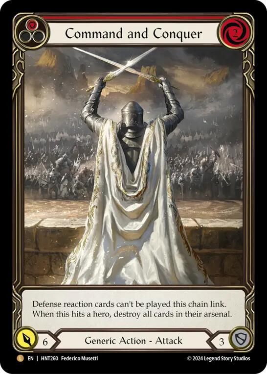 Command and Conquer (Extended Art) [HNT260] (The Hunted)  Rainbow Foil | Webway Games