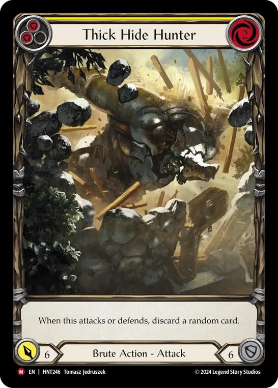 Thick Hide Hunter (Extended Art) [HNT246] (The Hunted)  Rainbow Foil | Webway Games