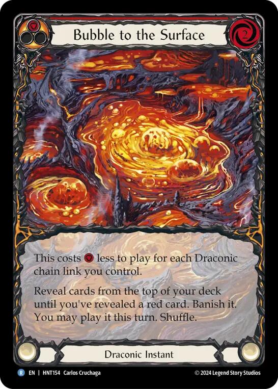 Bubble to the Surface (Red) (Extended Art) [HNT154] (The Hunted)  Rainbow Foil | Webway Games
