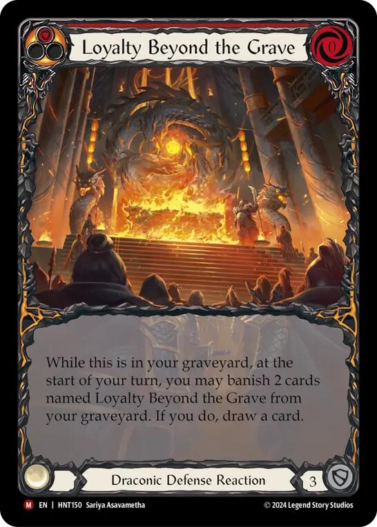 Loyalty Beyond the Grave (Extended Art) [HNT150] (The Hunted)  Rainbow Foil | Webway Games
