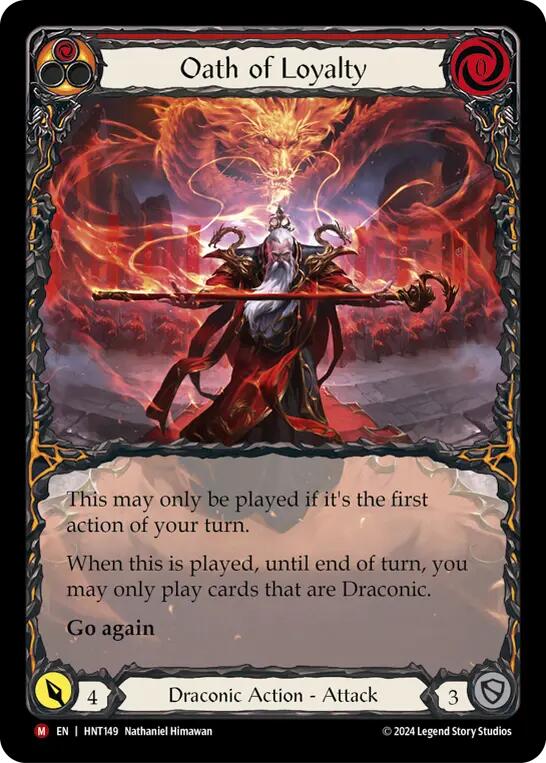 Oath of Loyalty (Extended Art) [HNT149] (The Hunted)  Rainbow Foil | Webway Games