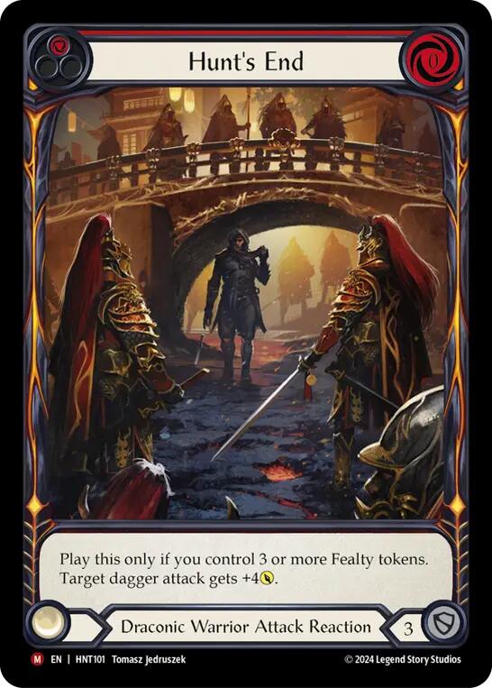 Hunt's End (Extended Art) [HNT101] (The Hunted)  Rainbow Foil | Webway Games