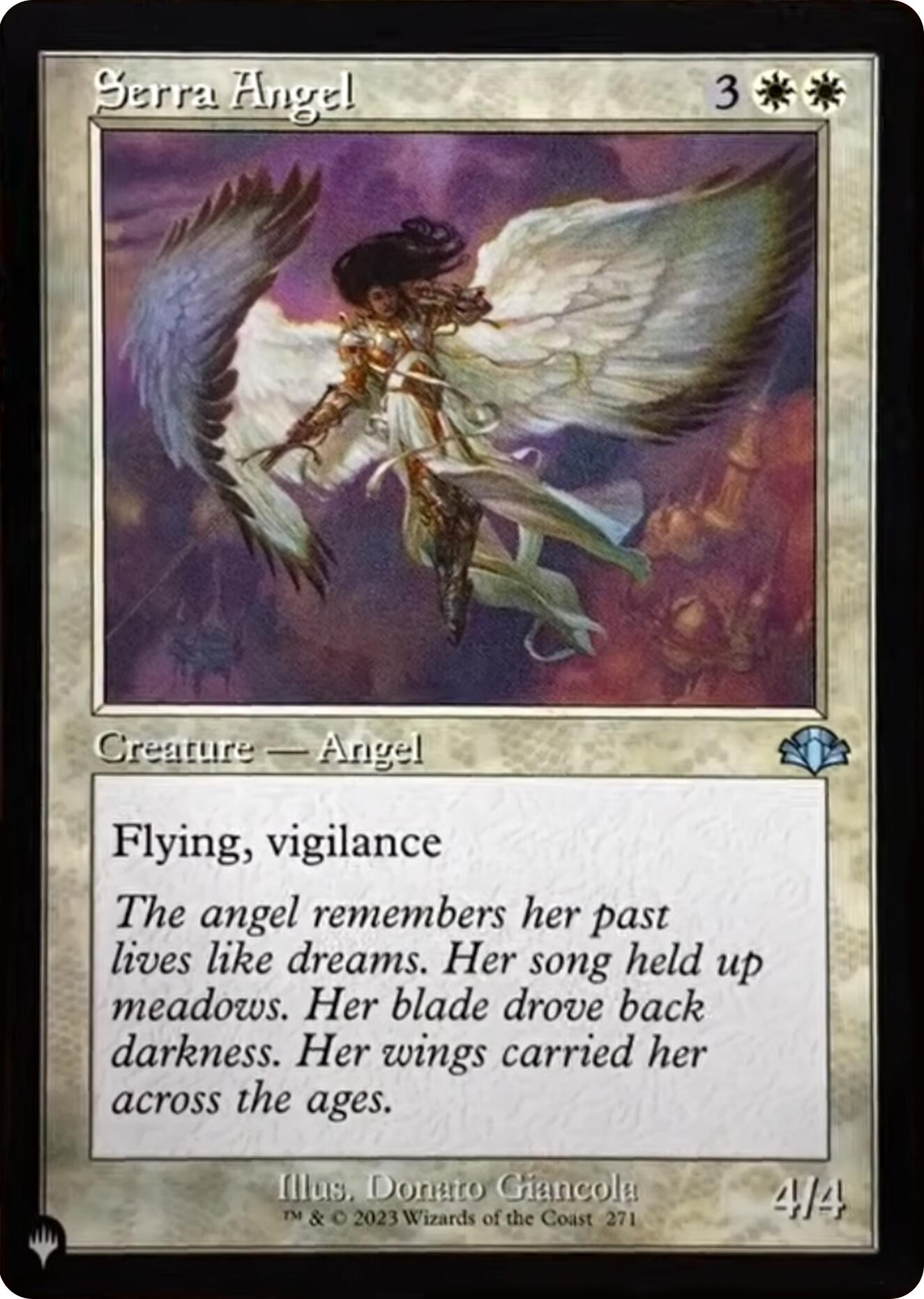 Serra Angel (Retro Frame) [The List] | Webway Games
