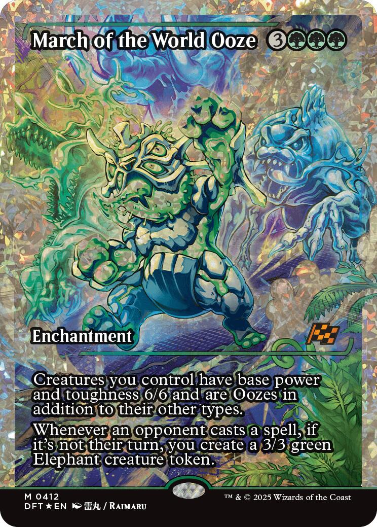 March of the World Ooze (Showcase Fracture Foil) (Japanese) [Aetherdrift] | Webway Games