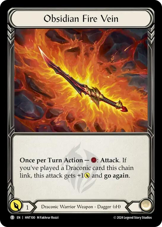 Obsidian Fire Vein // Kunai of Retribution [HNT100//HNT056] (The Hunted) | Webway Games