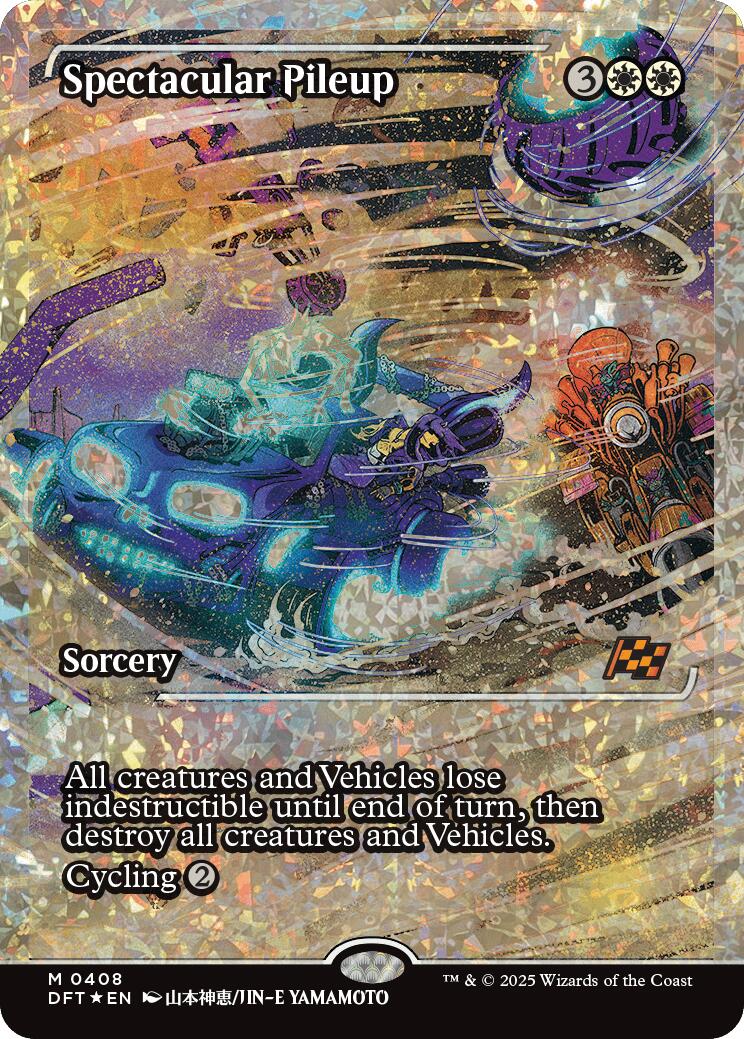 Spectacular Pileup (Showcase Fracture Foil) (Japanese) [Aetherdrift] | Webway Games