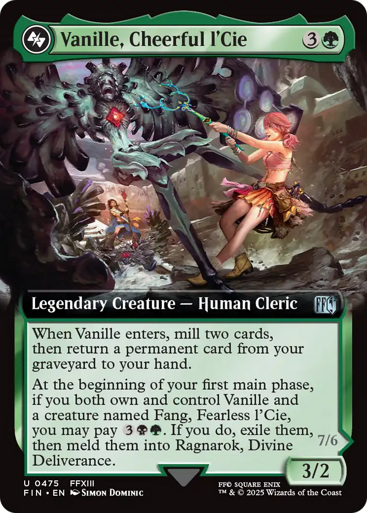 Vanille, Cheerful l'Cie // Ragnarok, Divine Deliverance (Extended Art) [FINAL FANTASY] | Webway Games