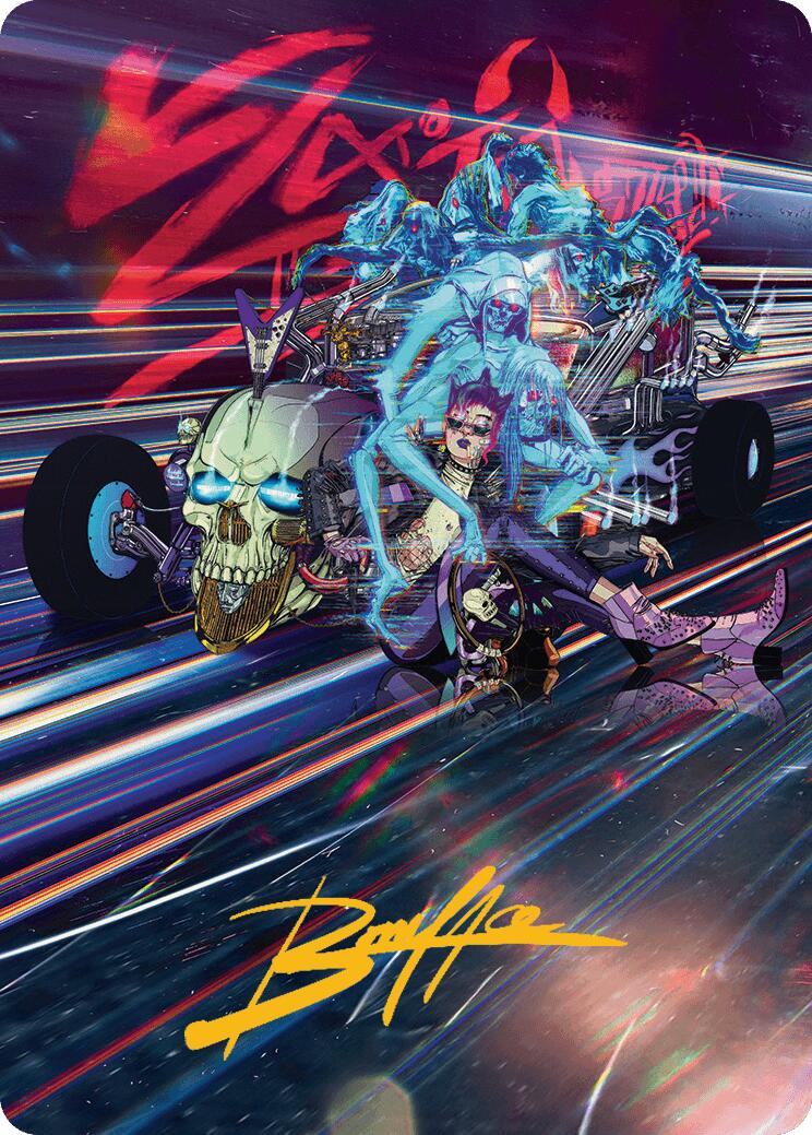 Midnight Mangler Art Card (Gold-Stamped Signature) [Aetherdrift Art Series] | Webway Games