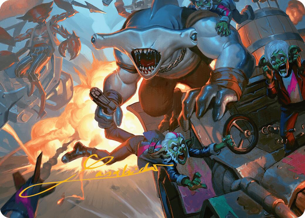 Trade the Helm Art Card (Gold-Stamped Signature) [Aetherdrift Art Series] | Webway Games