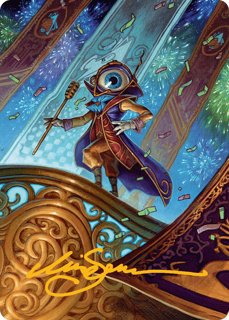 Vnwxt, Verbose Host Art Card (Gold-Stamped Signature) [Aetherdrift Art Series] | Webway Games