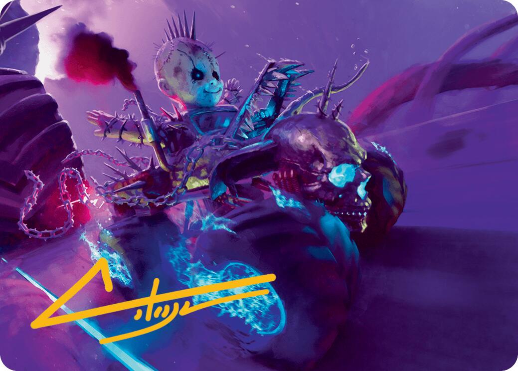 Pactdoll Terror Art Card (Gold-Stamped Signature) [Aetherdrift Art Series] | Webway Games