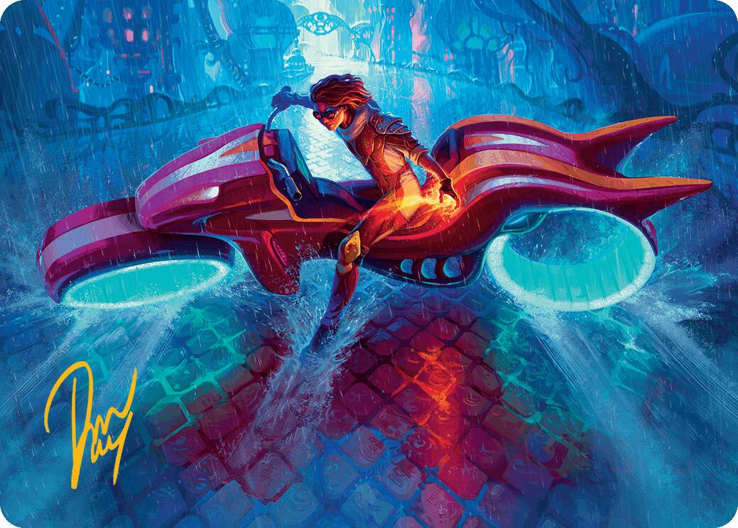 Chandra, Spark Hunter Art Card (Gold-Stamped Signature) [Aetherdrift Art Series] | Webway Games