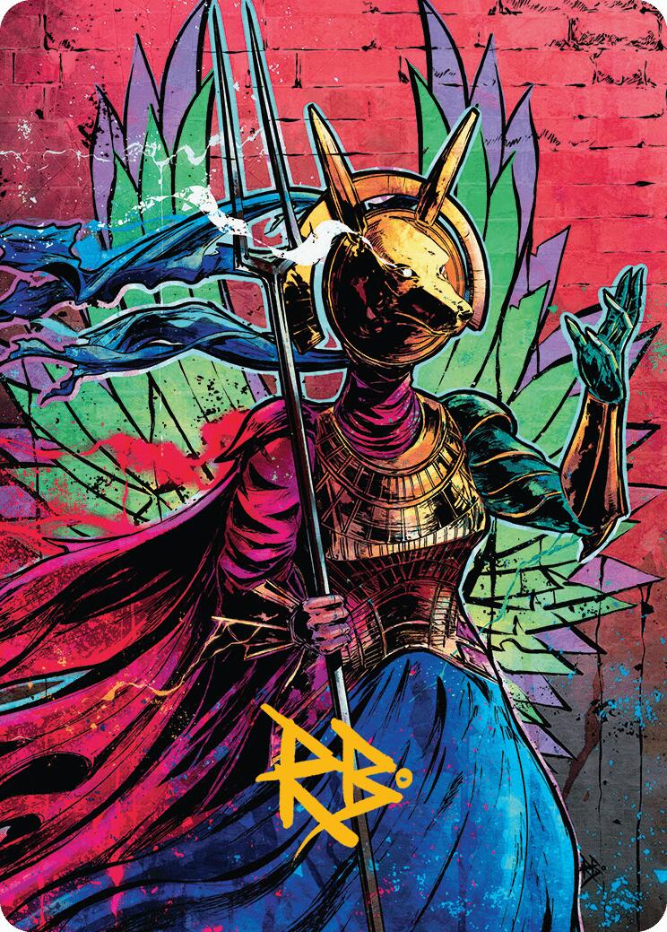 Hazoret, Godseeker Art Card (Gold-Stamped Signature) [Aetherdrift Art Series] | Webway Games