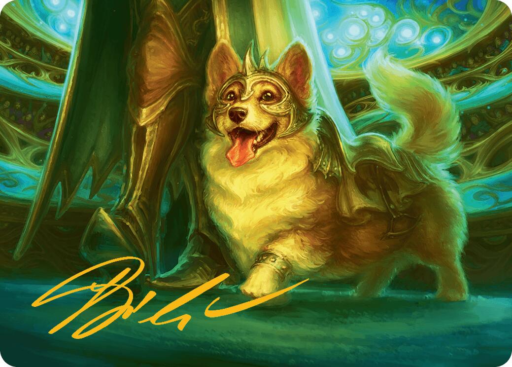 District Mascot Art Card (30/54) (Gold-Stamped Signature) [Aetherdrift Art Series] | Webway Games